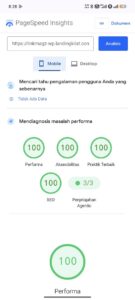 speed page linkmagzwp versi mobile